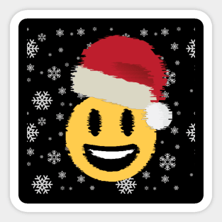 Santa Smiley Sticker